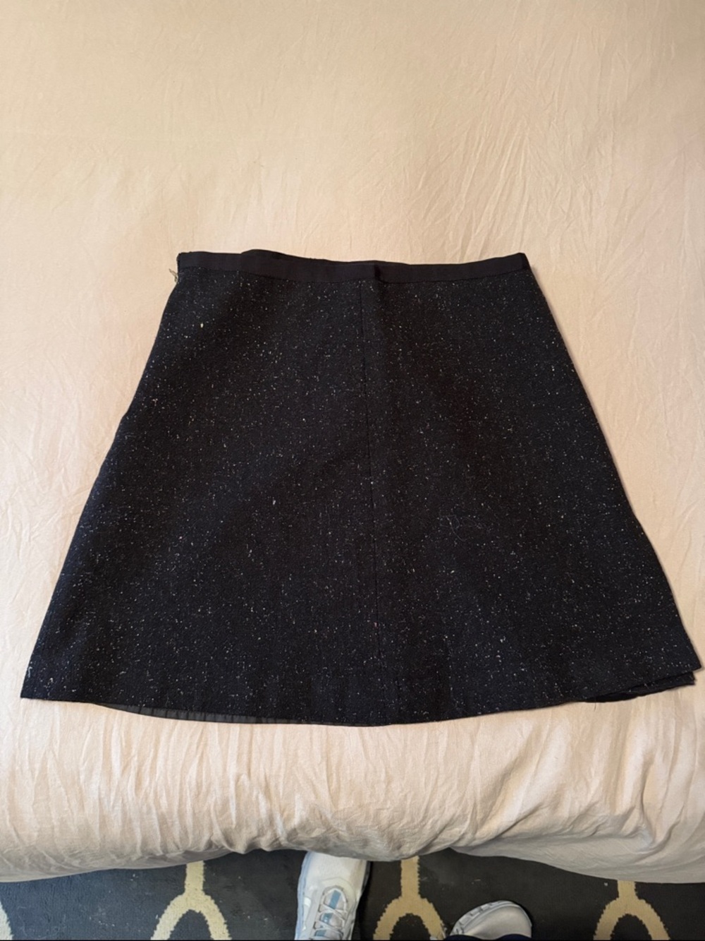 H&M Black Sparkle A-Line Skirt